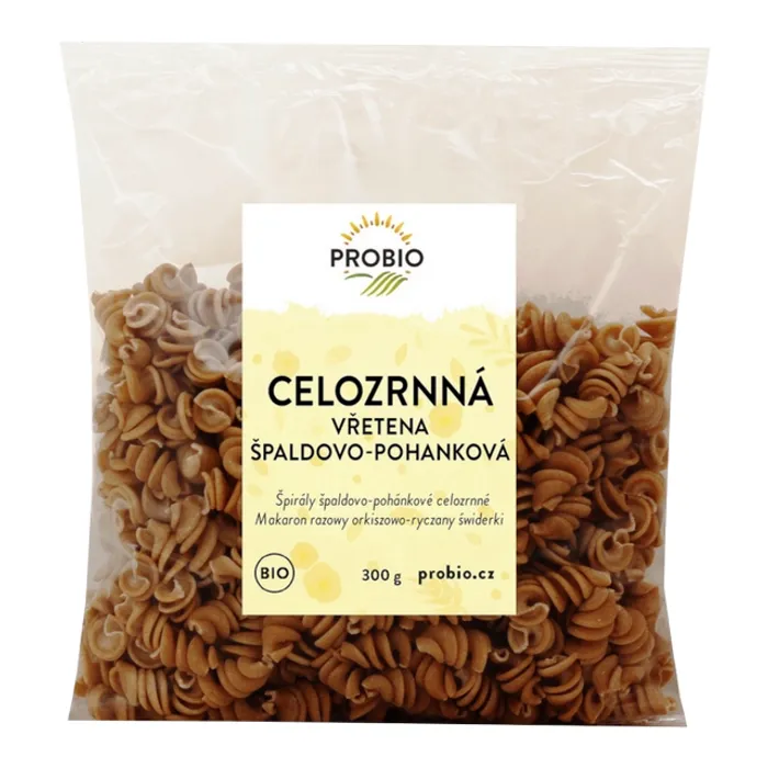 PROBIO Těstoviny vřetena špaldovo-pohanková celozrnná 300g BIO